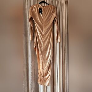 Gold Metallic Privy Dress